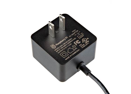 Raspberry Pi 27W USB-C PD Power Supply - Black (4)