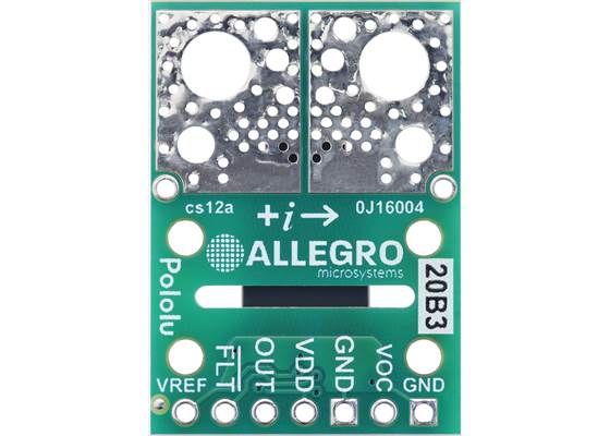 ACS37200LLXTR-200B3 Current Sensor Compact Carrier -200A to +200A, 3.3V, bottom view.