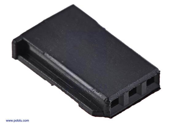 Connector included with the Futaba J connector pack, female.