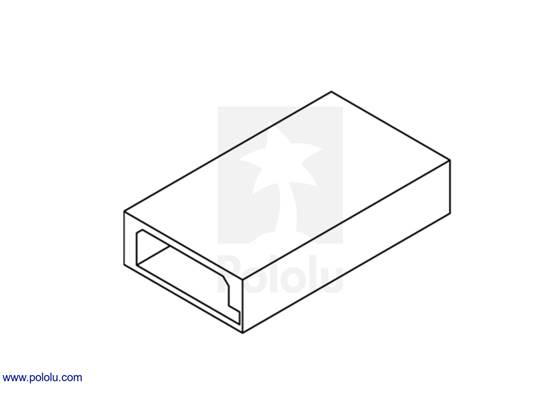 Male Futaba J connector (often referred to as “female” in the RC hobby industy).