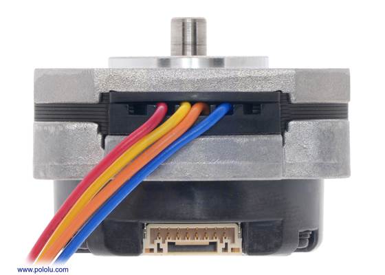 Side view of the SS2421-50XE100 42x24.5mm Sanyo pancake stepper motor.