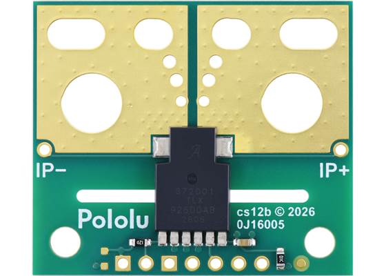 ACS37200 Current Sensor Large Carrier, 3.3V, top view.