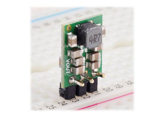 5V, 1.5A Step-Up/Step-Down Voltage Regulator S13V15F5 on a breadboard.