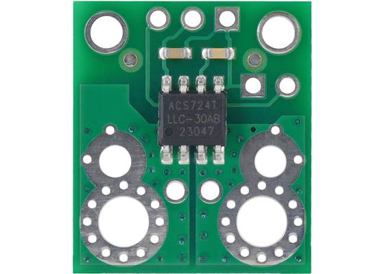 ACS724LLCTR-30AB Current Sensor Carrier -30A to +30A, top view.