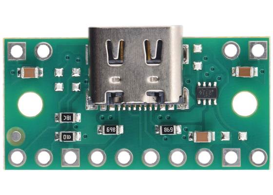 TPS2116 Power Multiplexer Carrier with USB Type-C Connector (non-USB priority). (1)