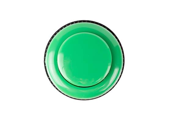 Convex Arcade Button - Green (33mm) (2)