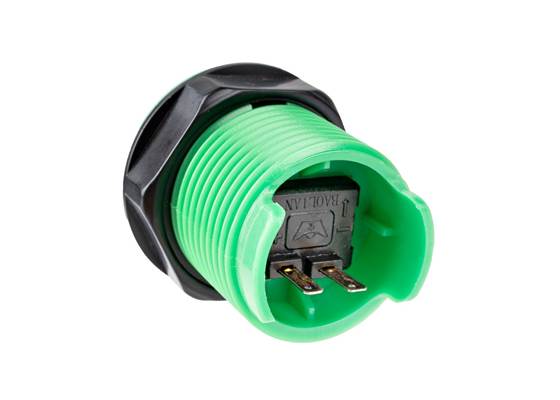Convex Arcade Button - Green (33mm) (3)