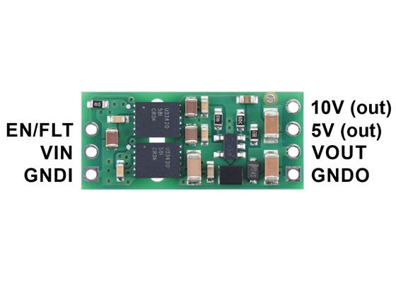 Pinout of the Isolated Step-Up Voltage Regulator U5Z9Fx.