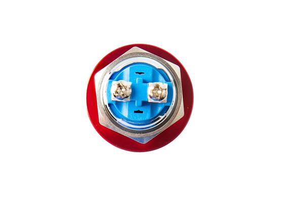 Metal Mushroom Head Pushbutton - Panel Mount (16mm, Red) (3)