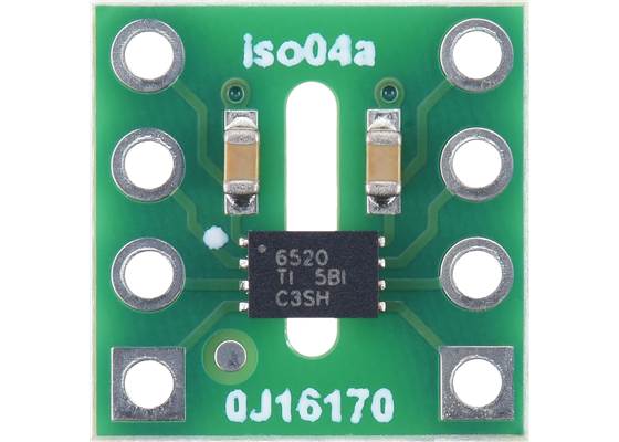 ISO6520 2-Channel Digital Isolator Carrier, 2/0, Default High, Functional Isolation. (1)