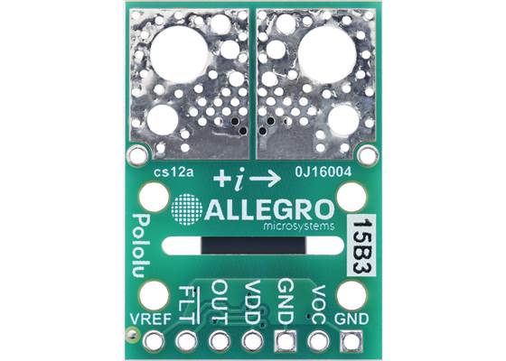 ACS37200LLXTR-150B3 Current Sensor Compact Carrier -150A to +150A, 3.3V, bottom view.