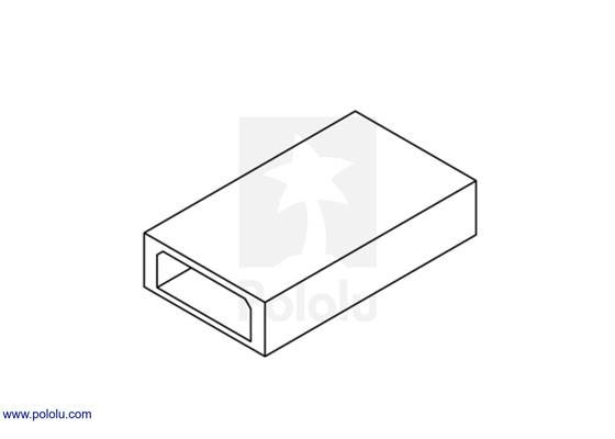 Male JR connector (often referred to as “female” in the RC hobby industy).