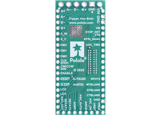 TB67S579FTG Stepper Motor Driver Carrier – Full Breakout, bottom view. (1)