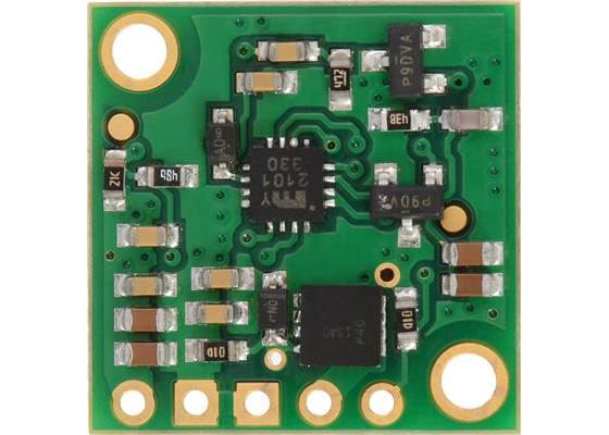 Pololu 2.5A Step-Down Voltage Regulator D24V25Fx, bottom view.