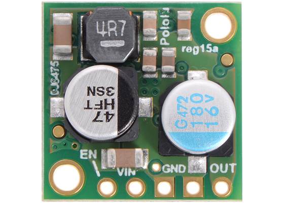 Pololu 9V, 2.5A Step-Down Voltage Regulator D24V25F9, top view.