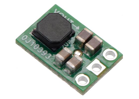 Pololu 5V Step-Up/Step-Down Voltage Regulator S9V11F5 (silkscreen side).