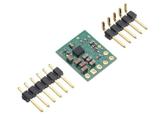 3.3V Step-Up/Step-Down Voltage Regulator S9V11F3S5 with included optional header pins.