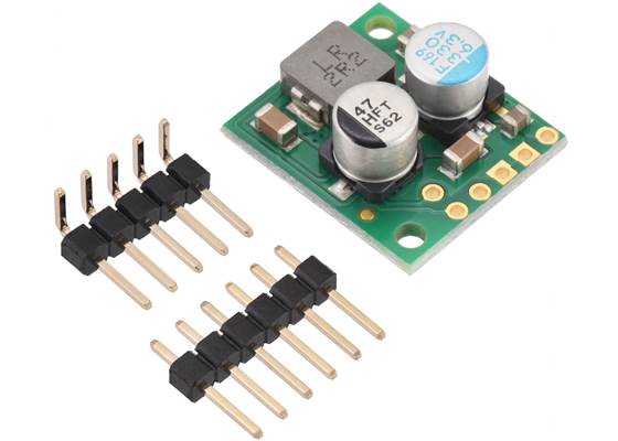 5V, 3.4A Step-Down Voltage Regulator D30V30F5, with included hardware.