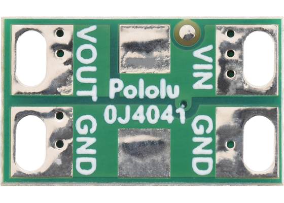 Pololu 10A/12A Reverse Voltage Protector/Ideal Diode Reverse Voltage Protector, bottom view.