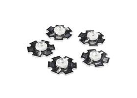 LED - 3W Aluminum PCB (5 Pack, Blue)