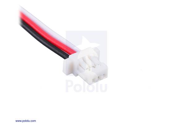 3-pin female JST SH-style connector.