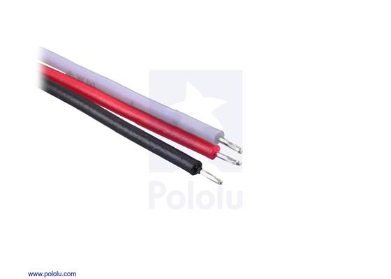 Unterminated ends of the single-ended 3-pin JST SH-Style Cable.