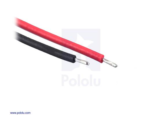 Unterminated ends of the single-ended 2-pin JST SH-Style Cable.