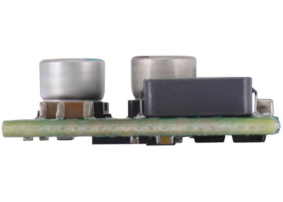 Side view of the Step-Down Voltage Regulator D42V55Fx (versions with output voltages of 3.3V to 12V).
