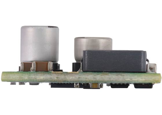 Side view of the Step-Down Voltage Regulator D42V55Fx (versions with output voltages of 18V or 24V).