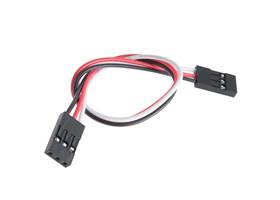 Jumper Wire - 0.1", 3-pin, 6" (Black, Red, White)