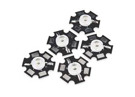 LED - 3W Aluminum PCB (5 Pack, Green)