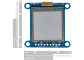 SHARP Memory Display Breakout - Silver Monochrome (1.3", 96x96) (3)