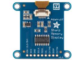 SHARP Memory Display Breakout - Silver Monochrome (1.3", 96x96) (4)
