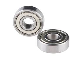 Ball Bearing - Non-Flanged (8mm Bore, 22mm OD, 2 Pack)