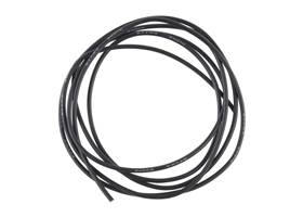 Hook-Up Wire - Silicone 24AWG (Black, 1M)