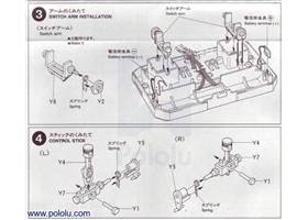 Instructions for Tamiya 70106 4-Channel Remote Control Box page 2