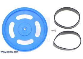 Pololu - Original-style Solarbotics GMPW wheels comes with a screw for mounting and two rubber bands for tires