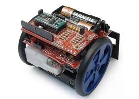 Top view of the Sumovore mini sumo robot kit