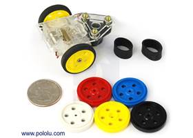 Solarbotics GM10 1" plastic wheels