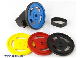 Plastic wheels that fit onto Futaba servo splines