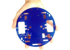 Pololu Round Robot Chassis RRC01A, solid blue