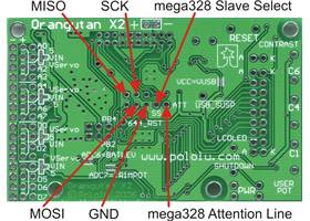 Orangutan X2 SPI and attention pins