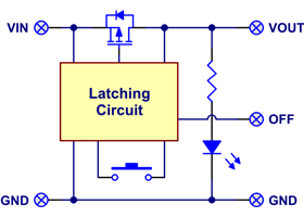 Pololu Pushbutton Power Switch block diagram