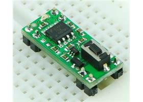 Pololu Pushbutton Power Switch on a solderless breadboard