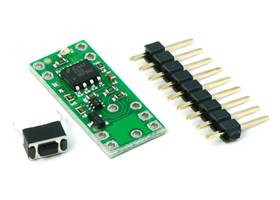 Pololu Pushbutton Power Switch kit contents