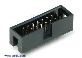 Shrouded Box Header: 2x8-Pin, 0.100" (2.54 mm) Male