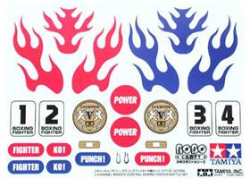 Tamiya 71113 Boxing Fighter Battle Set decoration/identification stickers