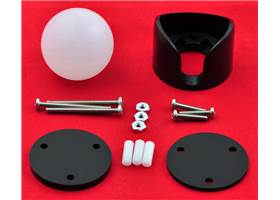 Pololu ball caster with 1 inch plastic ball with included hardware