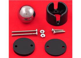 Pololu ball caster with 3/4 inch metal ball with included hardware