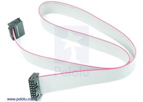 16-conductor ribbon cable with IDC connectors